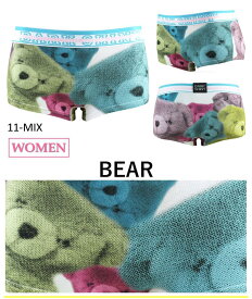 ボーイレッグ DARKSHINY レディース下着ボクサーパンツ ぬいぐるみ くま【WOMEN：BEAR】