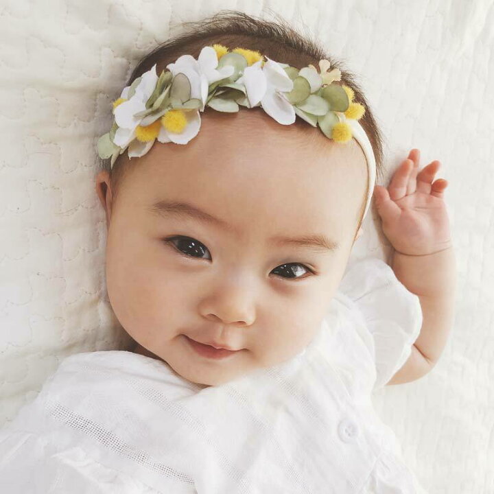 最大72％オフ！ ベビー 花かんむり ヘアバンド お花 花冠 ヘアバンダナ 韓国 赤ちゃん 髪飾り