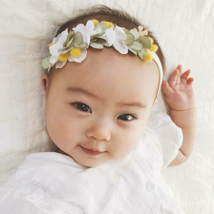 ベビー 花かんむり ヘアアクセサリー【ミモザラベンダーのナチュラル花冠ヘアバンド】0/1/2歳 赤ちゃん ヘアバンド かわいい 出産祝い ヘアアクセ 春 初夏 花 黄色 ハーフバースデー 髪飾り 女の子 50/60/70/80/90 ニューボーン ベビードレス 子供 男の子 ... ミキハウス mikihouse お花モチーフのヘアバンド アクセサリー ヘアアクセサリー 出産祝い ギフト お花 かわいい ベビー 赤ちゃん 子供 女の子