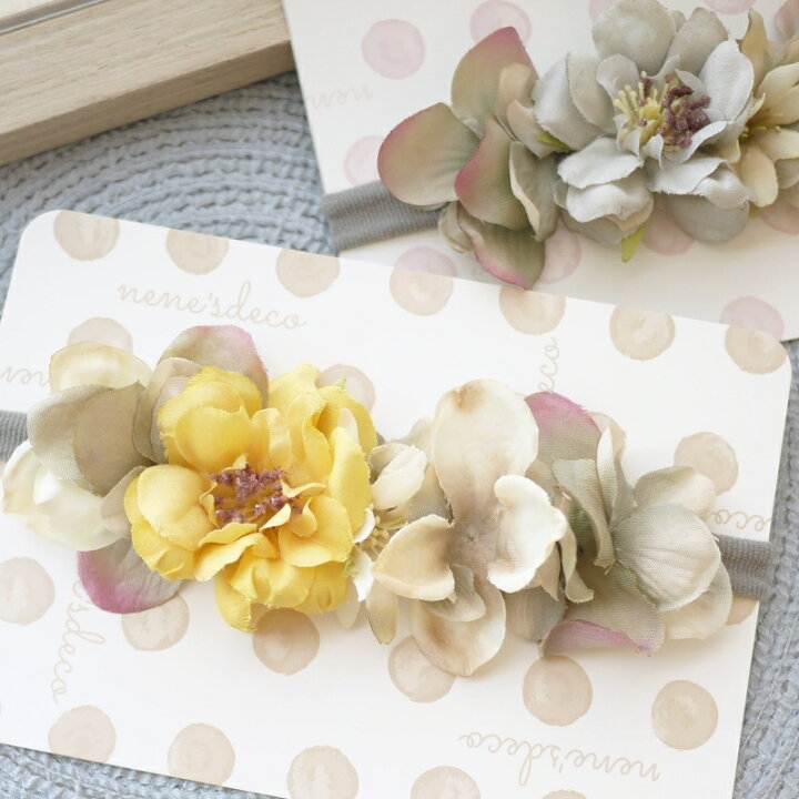 楽天市場 ベビー ヘアバンド 花かんむり ヘアアクセサリー ハイドレンジア ポルカフローラ ベビーヘアバンド 0 1 2歳 赤ちゃん 髪飾り 女の子 男の子 ハーフバースデー 送料無料 かわいい セレモニードレス 出産祝い はなかんむり プレゼント 日本製 花 50 60 70 80