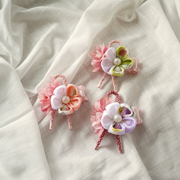 楽天市場】ベビー 和 髪飾り お食い初め 浴衣 つまみ細工 ベビーヘア  