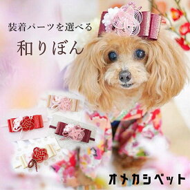 ひなまつり 犬 着物 りぼん 飾り 正月 帽子 おひな祭り 七五三 ヘアバンド 浴衣 ヘアアクセサリー 和風 衣装 【はんなり金糸帯リボンと水引和飾り】 パピー 猫 祭り ペット用 耳飾り 大型犬 うさぎ ねこ 犬服 cat 菊 桜 花見 ヨークシャーテリア ヘアクリップ JDバレッタ