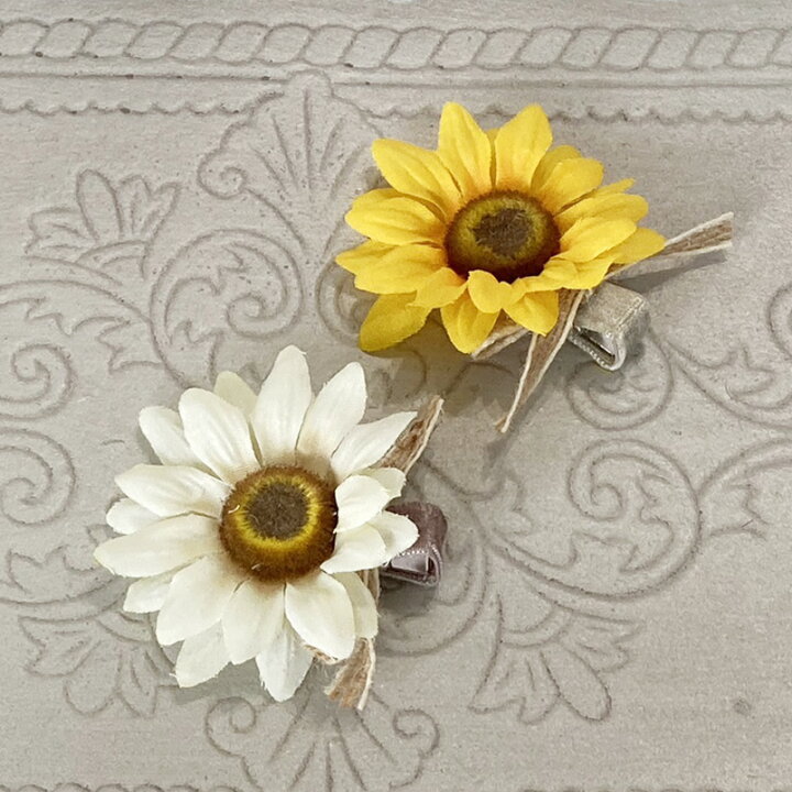 楽天市場】ベビー ヘアアクセサリー ヘアピン ヘアクリップ 【ひまわり  