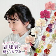 胡蝶蘭 子ども 髪飾り 浴衣 七五三 和 ヘアアクセサリー 袴 7歳 ヘアピン キッズ 和装 【キャンディーカ…