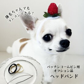 薄毛ちゃんでも付けられる 【ブンブン取れないコームピン オプション品】 薄毛ちゃん、パッチンの音が苦手なこにおすすめです 犬 帽子 アクセ dog 耳飾 女の子 トイプードル 中型犬 猫 ペット 頭 りぼん コームピン 犬服 散歩 男の子