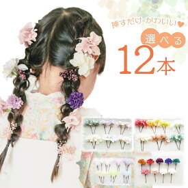 卒業式 ドライフラワー 髪飾り 子供 七歳 【12本選べるヘアードセット アリスアナベル&ミニマム&かすみ草 ヘッドドレス】 浴衣 753 編みおろし 花 和 三つ編み 小学生 編み込み 七五三 成人式 ラプンツェル