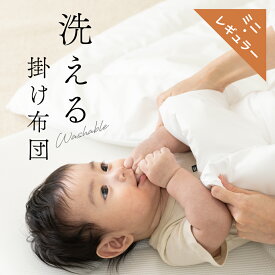 【5％OFFクーポン 4/14～】 ベビー掛け布団 単品 ミニ レギュラー ポリエステル 洗える 70×83 85×115 赤ちゃん ヌード掛布団 ウォシュロン綿 ウォッシャブル 掛け 日本製 ふんわり 軽量
