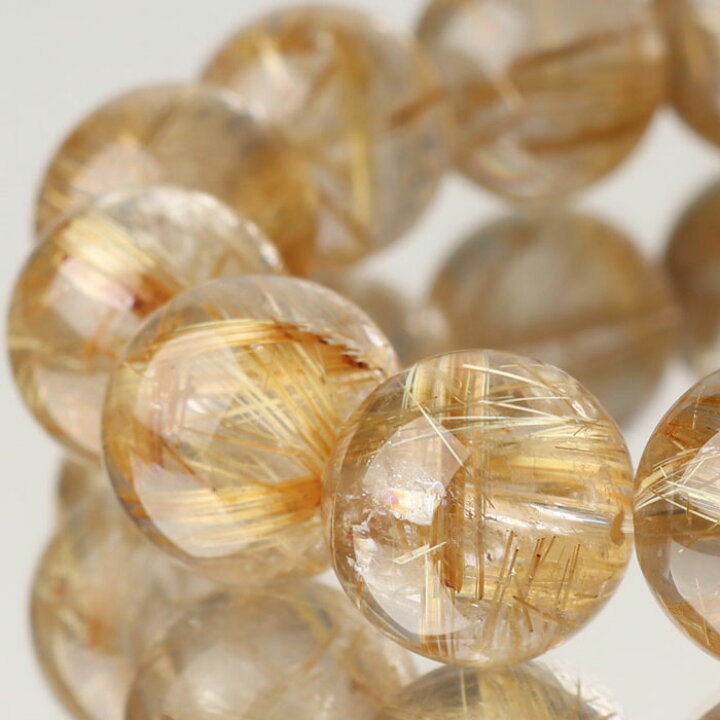 楽天市場】【現品お届け！】ルチルクォーツ ブレスレット 約14.5mm 4A 