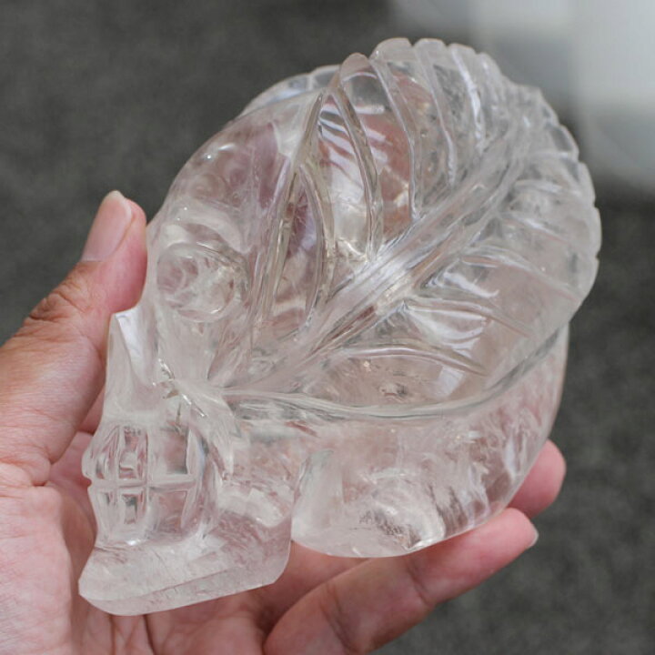 楽天市場】【現品お届け！動画あり】天然水晶 スカル ドクロ 