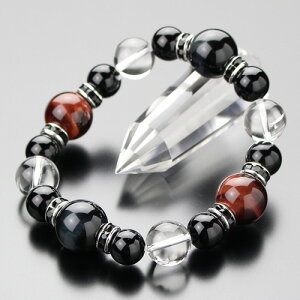 パワーストーン ブレスレット 約14ミリ 赤虎目石 青虎目石 約12ミリ 本水晶 約10ミリ オニキス【天然石 タイガーアイ ホークスアイ ブルー メンズ BIM 108140054】