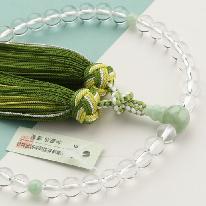 楽天市場】【現品お届け！】【数珠袋付き】数珠 女性用 約7ミリ 本水晶 