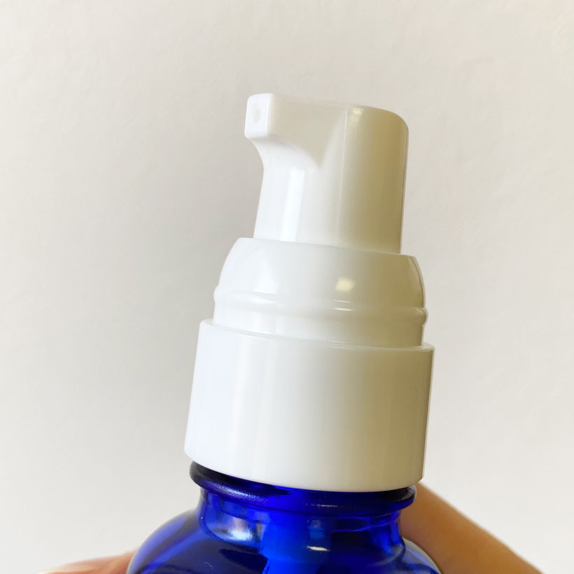 正規逆輸入品】 ドロップポンプボトル 遮光瓶 青 丸型 30mL×10本セット
