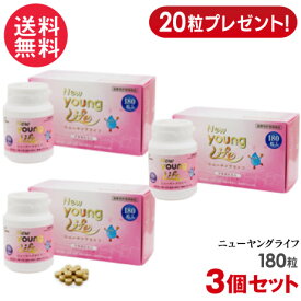 ニューヤングライフ 180粒 3個セット+60粒 ECM・E 低分子ヒアルロン酸 健康食品 サプリメント