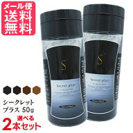 シークレットプラス 50g 選べる2本セット 全4色 増毛 白髪隠し 薄毛隠し 粉 パウダー カバー