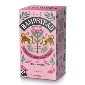 ハムステッドティー ローズヒップ＆ハイビスカス ティーバッグ 20包 HAMPSTEAD TEA 有機ハーブティー