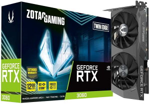 ZOTAC Q[~OOtBbNJ[h GeForce RTX 3060 Twin Edge 12GB GDDR6 192rbg 15Gbps PCIE 4.0 Q[~OOtBbNXJ[h IceStorm 2.0 p ANeBut@Rg[ t[Yt@Xgb