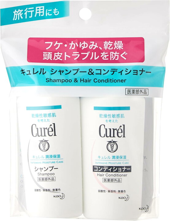 楽天市場】Curel(キュレル) シャンプー&コンディショナー ミニセット 