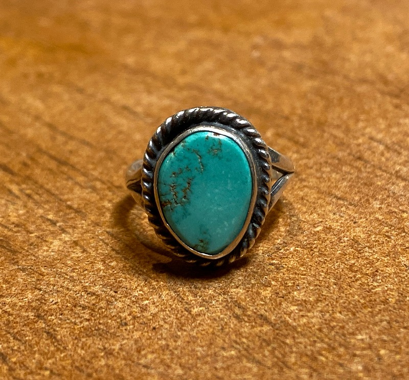 Vintage Indian Jewelry ヴィンテージ 【2021春夏新作】 インディアンジュエリー Turquoise Ringターコイズリング 100%品質保証