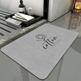 【P3倍♪18日まで】まるで魔法 吸水2.5倍 プレミアムバスマット ＼楽天348冠／Mirx 珪藻土バスマット 即納 珪藻土マット ソフト 速乾 冷たくない 割れない ノンアスベスト 大判 バスマット 足拭き 柔らか5mm厚 お風呂 手入れ簡単 60*40cm 70*50cm