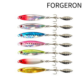 FORGERON スピンテールジグ テールスピンジグ [7個セット] メタル系ルアー ブレード付きシンキングルアー 15g 20g 25g 30g 40g 夜光 ケース無し 個包装 ブレードジグ ポイント消化 フィッシング エサ [154R]