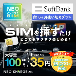 ySoftBankze 100GB 6g؂v _sv z0~ [SIM} ƊEňlɒ isim vyChSIM lIvyChSIM   v
