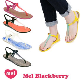 【アウトレット】メル サンダル Mel Shose by Melissa メル サンダル ブラックベリー（Mel Blackberry レディース ラバーサンダル フラットシューズ ビーチサンダル トングサンダル ビーサン メリッサ セカンドライン