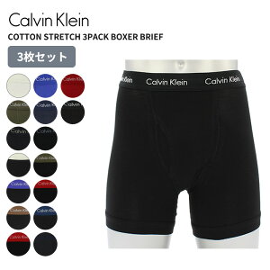 �J���o���N���C�� �����Y �A���_�[�E�G�A ���� �{�N�T�[�p���c Calvin Klein �R�b�g�� �X�g���b�` Cotton Stretch 3pack Boxer Brief ���[���C�Y�{�N�T�[ �O�J�� �j������ nb2616