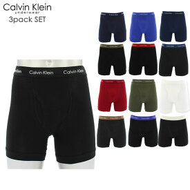 カルバンクライン Calvin Klein コットン ストレッチ Cotton Stretch 3pack Boxer Brief ローライズボクサー アンダーウェア メンズ 男性下着 [AA-3]