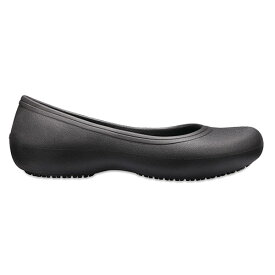 【ポイント5～10倍】クロックス CROCS クロックス アット ワーク フラット ウィメン crocs at work flat w レディース パンプス シューズ 女性用 [AA]