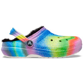 【ポイント5倍以上】クロックス CROCS クラシック ラインド スプレー ダイ クロッグ キッズ classic lined spray dye clog k キッズ サンダル シューズ ボア 秋冬 子供用 [AA]