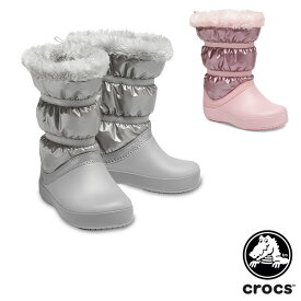 【ポイント5～10倍】クロックス CROCS クロックバンド ロッジポイント メタリック ブーツ GS crocband lodgepoint metallic boot GS 子供用 [BB]