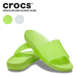 クロックス CROCS サンダル レディース クロックス スプラッシュ グロッシー スライド crocs splash glossy slide 女性 シューズ 耐水 軽量 アウトドア cr-208538