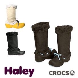 【ポイント5倍以上】CROCS Haley Lady's クロックス ハレイ レディース ブーツ ファー ウィンターブーツ スウェード 女性用 [CC]