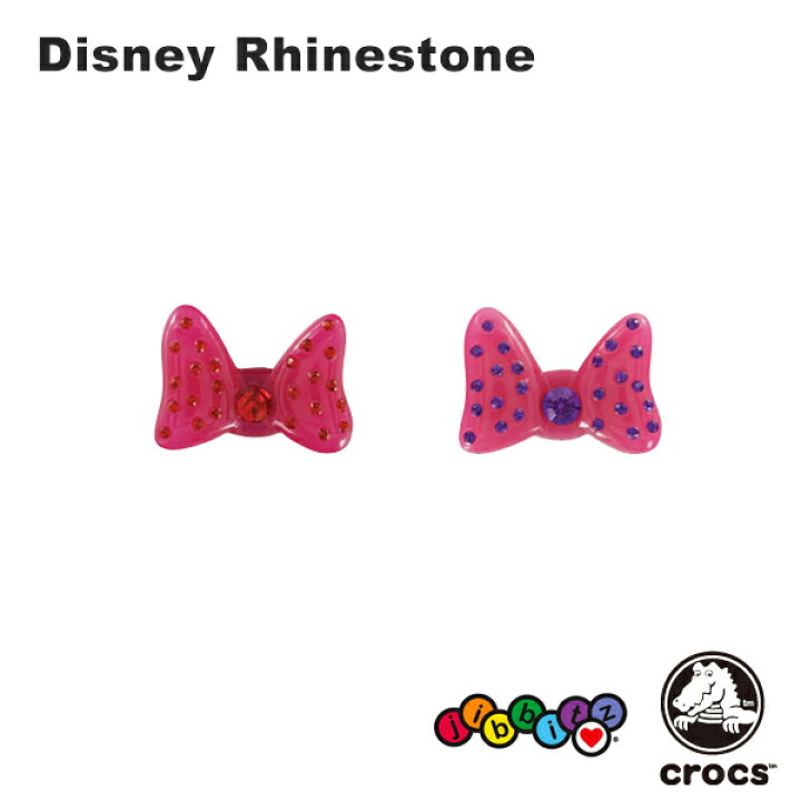 楽天市場 クロックス Crocs ジビッツ Jibbitz ディズニー ラインストーン Disney Rhinestone クロックス シューズアクセサリー ミッキー ミニー ゆうパケット可 Red 小物 2 Neo Globe