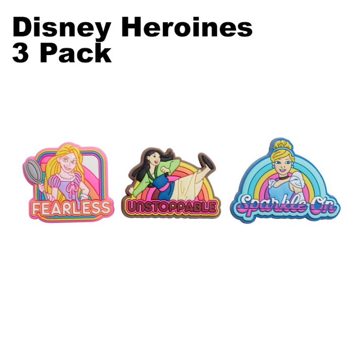 楽天市場 クロックス Crocs ジビッツ Jibbitz ディズニー ヒロインズ 3個パック Disney Heroines 3 Pack クロックス シューズアクセサリー ディズニー ラプンツェル ムーラン シンデレラ ゆうパケット可 小物 3 Neo Globe
