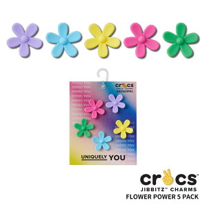 NbNX CROCS Wrbc jibbitz t[ p[ 5pbN Flower Power 5 Pack V[YANZT[ [] lR|X