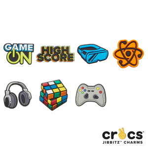 NbNX CROCS Wrbc jibbitz Q[}[ gamer V[YANZT[ Q[ wbhtH [BLK] []