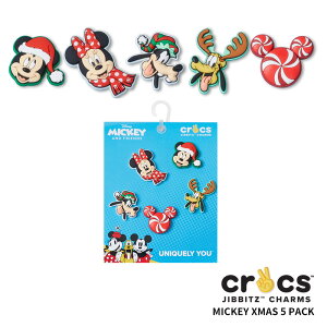 NbNX CROCS Wrbc jibbitz ~bL[ NX}X 5pbN Mickey Xmas 5pk V[YANZT[ [] lR|X