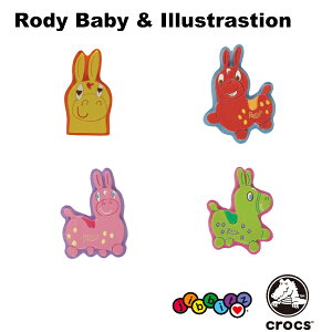 NbNX CROCS Wrbc jibbitz fB xr[  CXg[V Rody Baby & Illustration NbNX V[YANZT[ LN^[ [YEL] []
