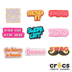 NbNX CROCS Wrbc jibbitz bZ[W message V[YANZT[ S [BLK] []