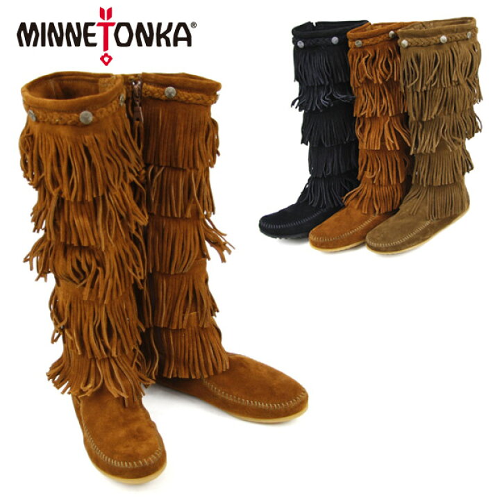 楽天市場】【アウトレット】MINNETONKA 5Layer Fringe Long Boots 