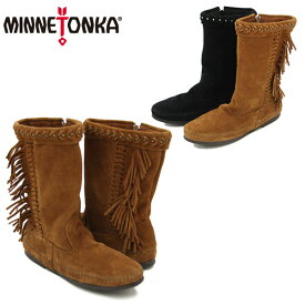 【17日まで店内全品P5倍以上！】【アウトレット】ミネトンカ MINNETONKA ルナ フリンジ ブーツ Luna Fringe Boot スエード ブーツ [BB]