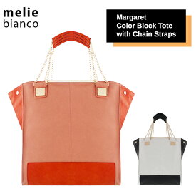 【17日まで店内全品P5倍以上！】メリービアンコ melie bianco チェーン ストラップ ハンド バッグ Margaret Color Block Tote with Chain Straps [CC]