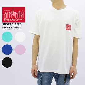 マンハッタン ポーテージ Manhattan Portage Short Sleeve Print T-Shirt MP-M375 プリントTシャツ 半袖 [AA]