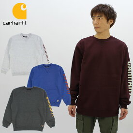 ＼タイムセール開催中／カーハート Carhartt Loose Fit Midweight Crewneck Logo Sleeve Graphic Sweatshirt 105444 TS5444 メンズ クルーネックスウェット トレーナー [AA]