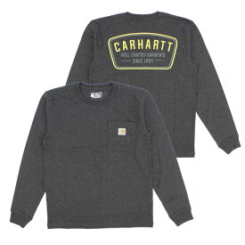 【ポイント5～10倍】カーハート Carhartt Relaxed Fit Heavyweight Long-Sleeve Pocket Crafted Graphic T-shirt 105425 TK5425 メンズ 長袖 Tシャツ ワークウェア ロンT [AA]