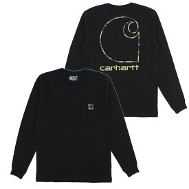 ＼タイムセール開催中／カーハート Carhartt Relaxed Fit Heavyweight Long-Sleeve Pocket Camo C Graphic T-shirt 105583 TK5583 メンズ 長袖 Tシャツ ワークウェア ロンT [AA]