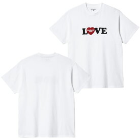 カーハート ダブリューアイピー Tシャツ Carhartt WIP S/S LOVE T-SHIRT i032179 メンズ 半袖 ハートロゴ カットソー 父の日