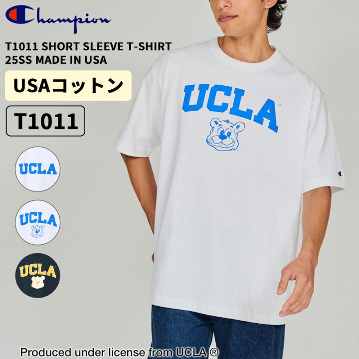 楽天市場】チャンピオン T1011 メンズ 半袖Tシャツ カレッジ プリント 