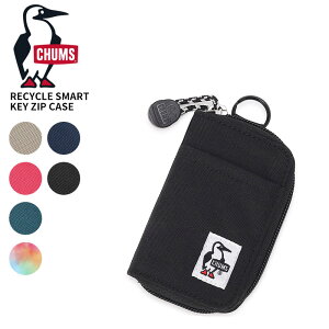 �`�����X �L�[�P�[�X �X�}�[�g�L�[�P�[�X CHUMS ���T�C�N���X�}�[�g�L�[�W�b�v�P�[�X Recycle Smart Key Zip Case �p�X�P�[�X �J�[�h�P�[�X CH60-4066